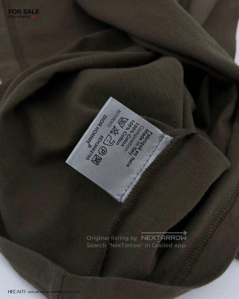 Dior Dior Striped Printed Military Olive Green Bee Embroidered Size US XS / EU 42 / 0 - 4 Thumbnail
