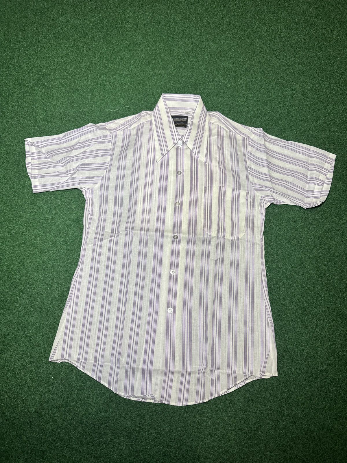 Vintage Vintage 70s Button Up Short Sleeve Striped Medium Shirt Size US M / EU 48-50 / 2 - 3 Thumbnail