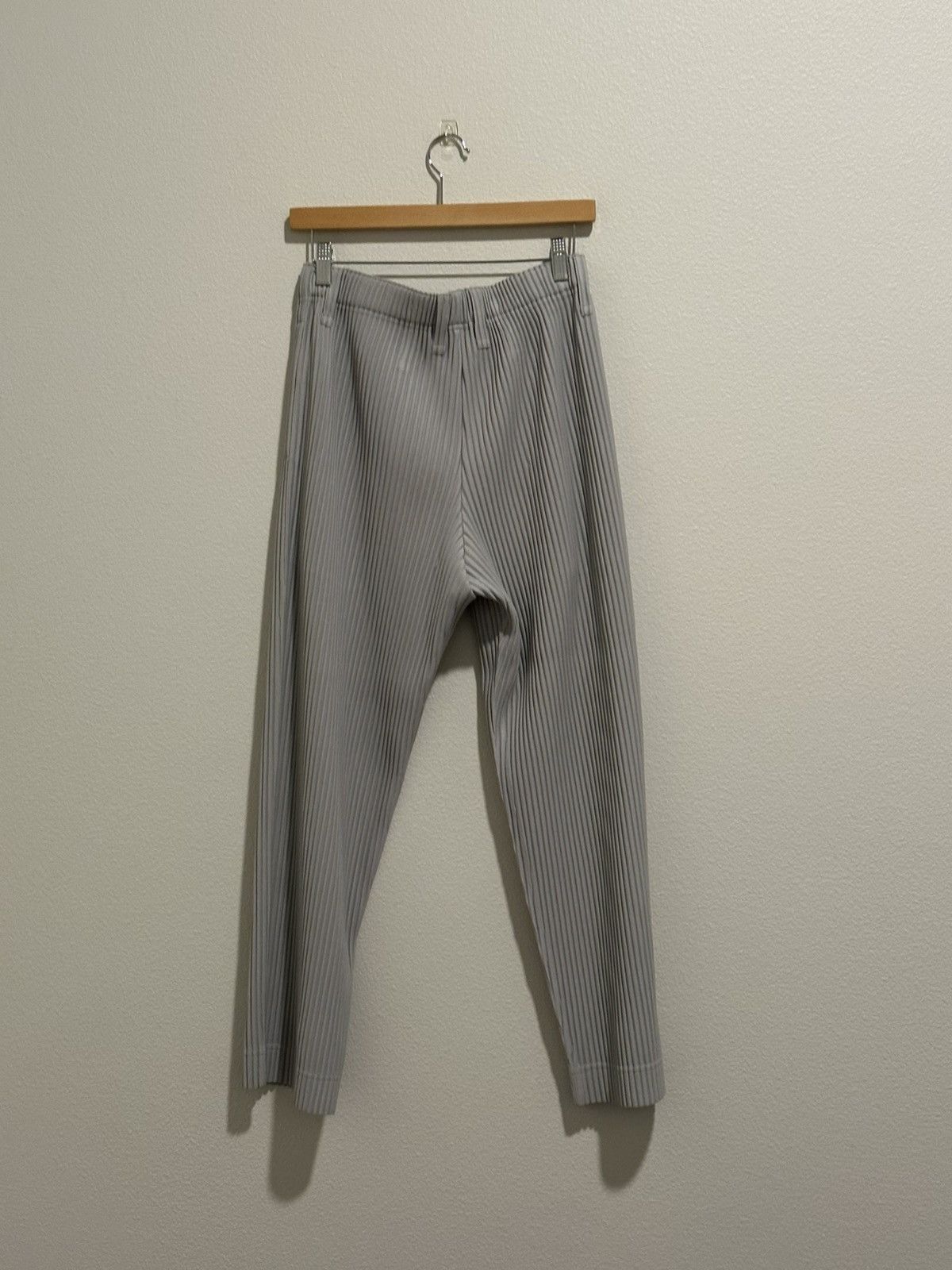 Homme Plisse Issey Miyake Homme Plisse Issey Miyake Grey Pleated Pants Size 1 Size US 32 / EU 48 - 2 Thumbnail