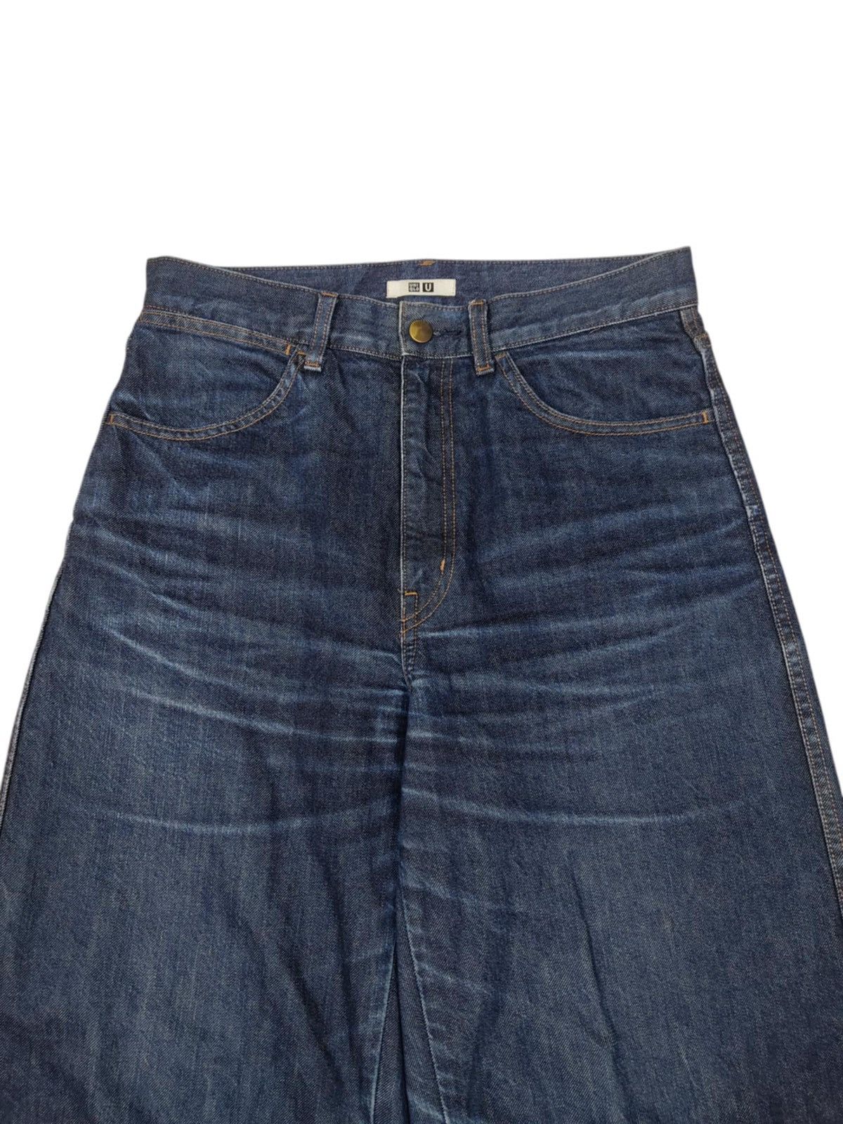 Japanese Brand × Uniqlo BAGGY 🔥 UNIQLO U Wide Leg Denim Size 30" / US 8 / IT 44 - 2 Thumbnail