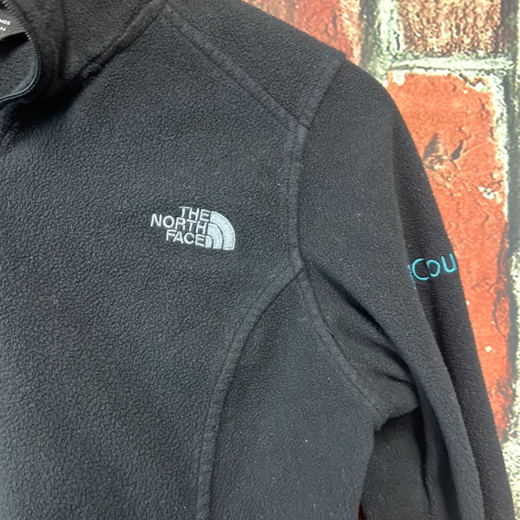 The North Face The North Face Pullover Womens S Fleece Quarter Zip Sweat Shirt Black Long Sleeve Zip Mock Neck Athletic Outdoor Logo Size S / US 4 / IT 40 - 2 Thumbnail