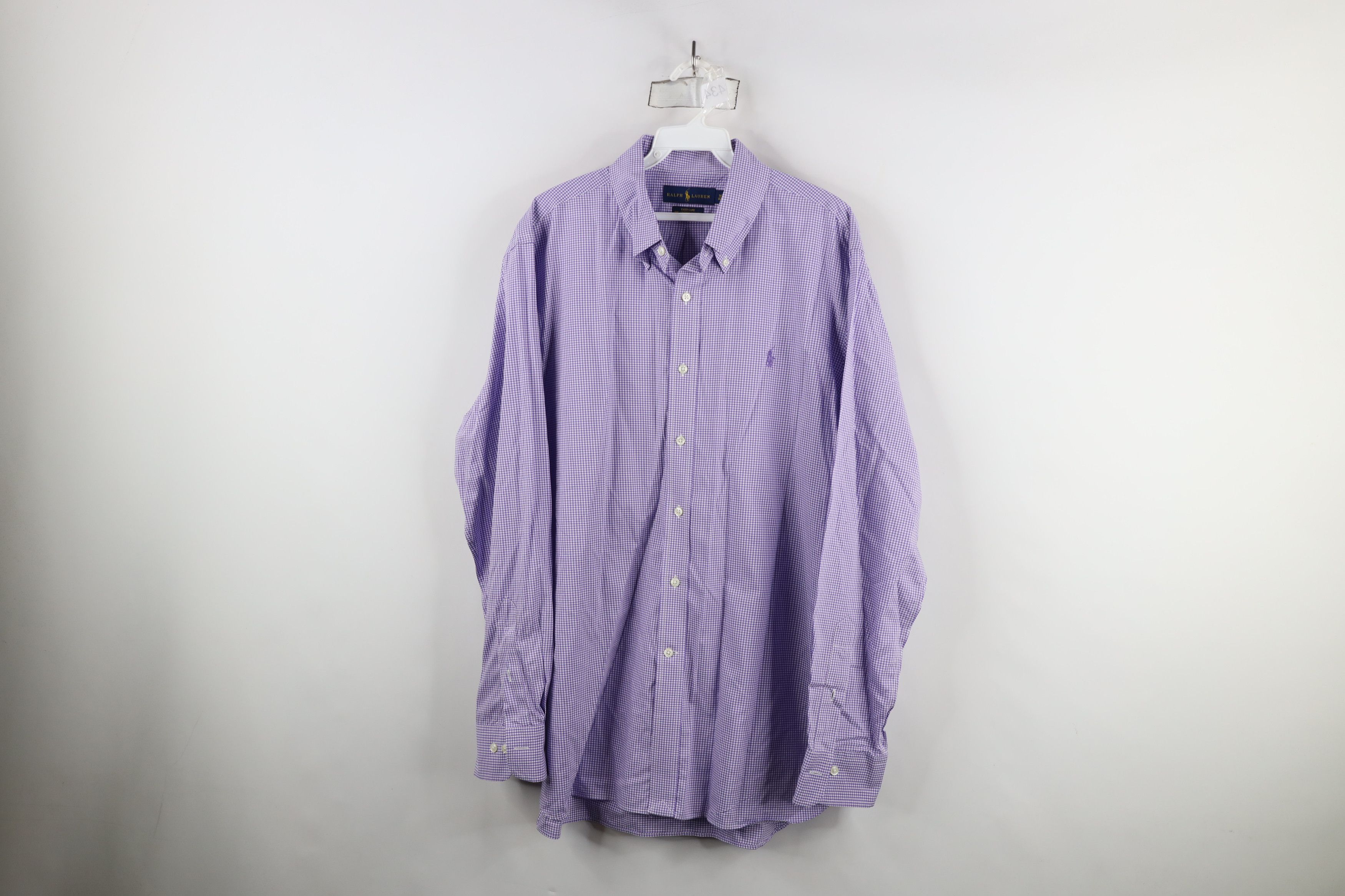 Ralph Lauren × Vintage Ralph Lauren Care Cotton Stretch Collared Button Down Shirt Size US M / EU 48-50 / 2 - 1 Thumbnail