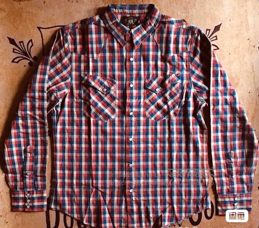 RRL Ralph Lauren RRL Plaid Shirt Red and Blue. Size US XL / EU 56 / 4 - 1 Thumbnail
