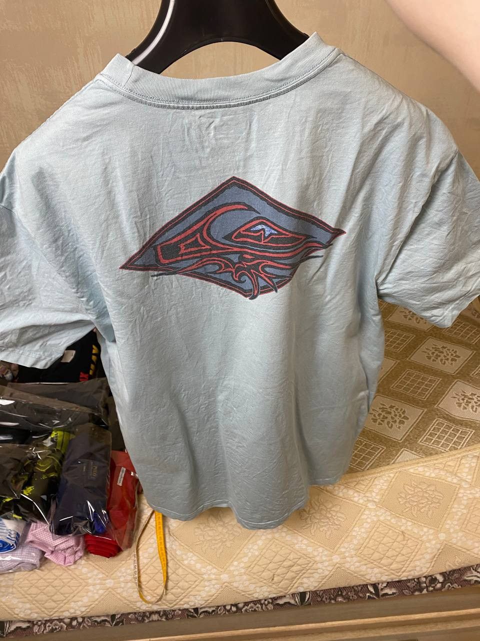 Quiksilver 🔥 Quiksilver Oversized Fit Big Logo Surf Beach T Shirt Tee Size US L / EU 52-54 / 3 - 6 Thumbnail