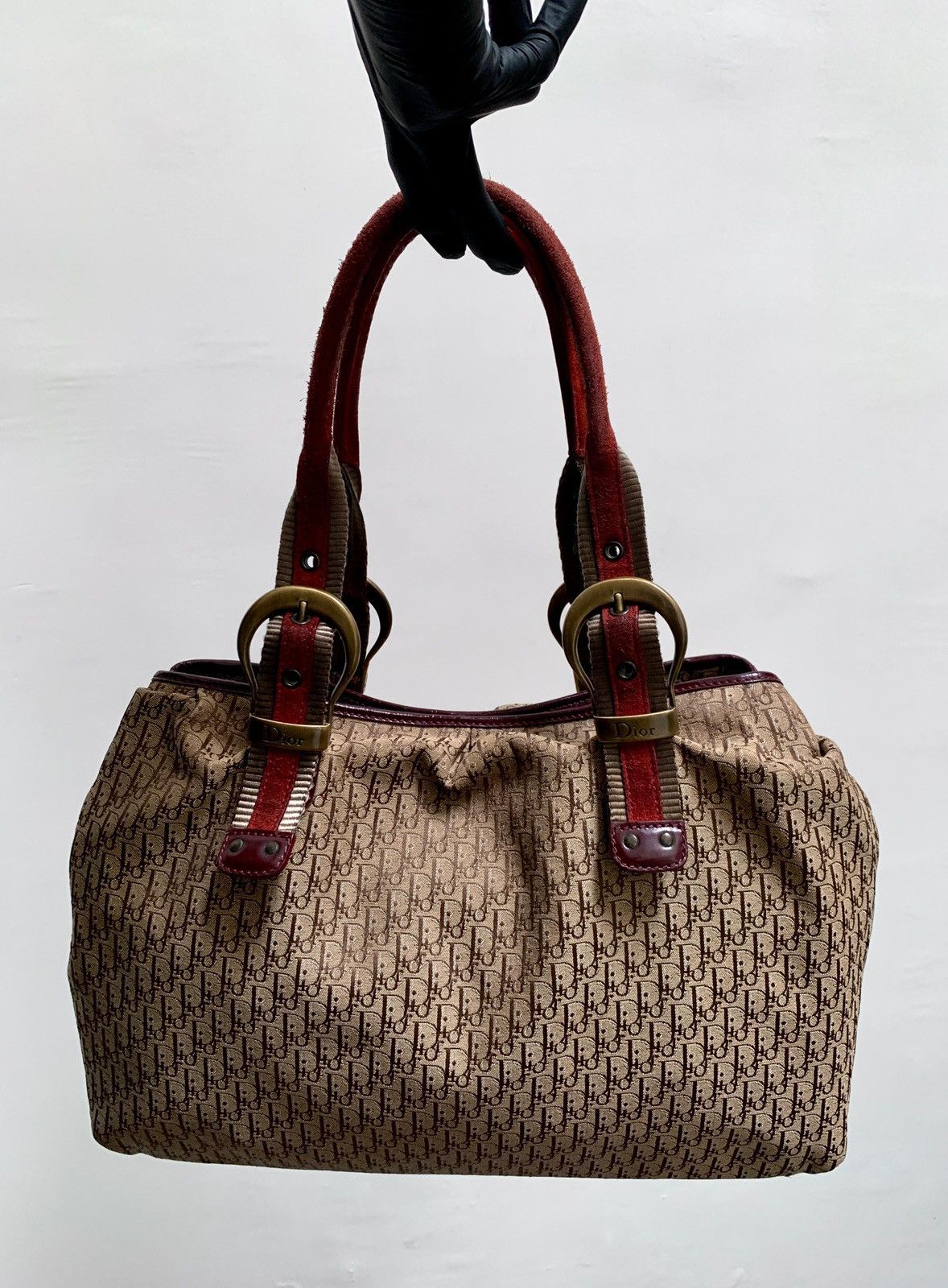 Dior 2000s Trotter Monogram Hand Bag Size ONE SIZE - 1 Thumbnail