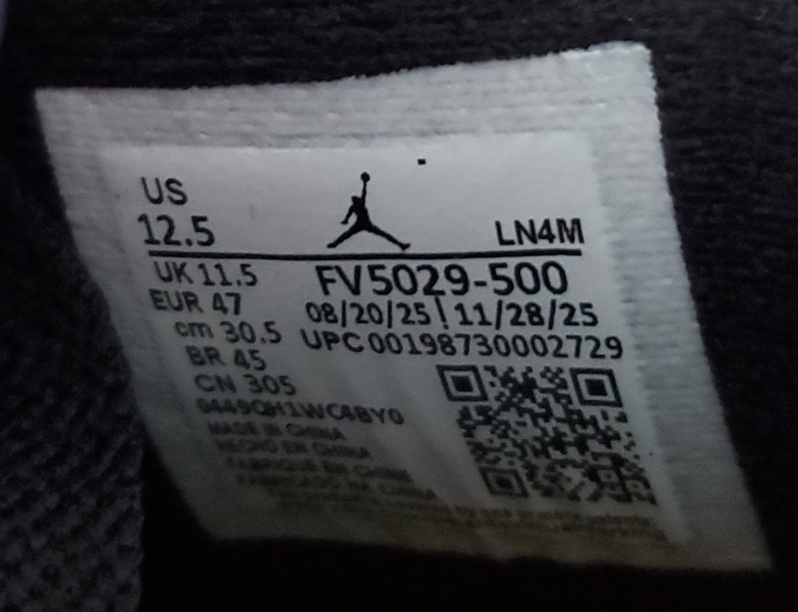 Jordan Brand Nike Air Jordan 4 Retro 'Lakers' Size US 12.5 / EU 45-46 - 8 Thumbnail