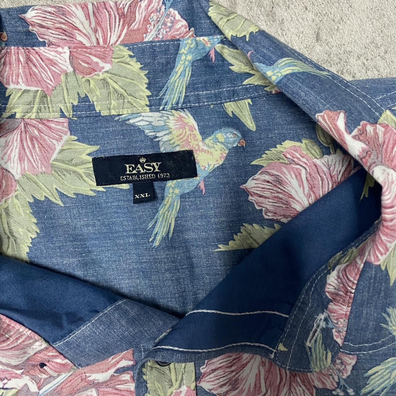 Other Blue and pink floral button-up shirt #floralshirt Size US XXL / EU 58 / 5 - 3 Thumbnail