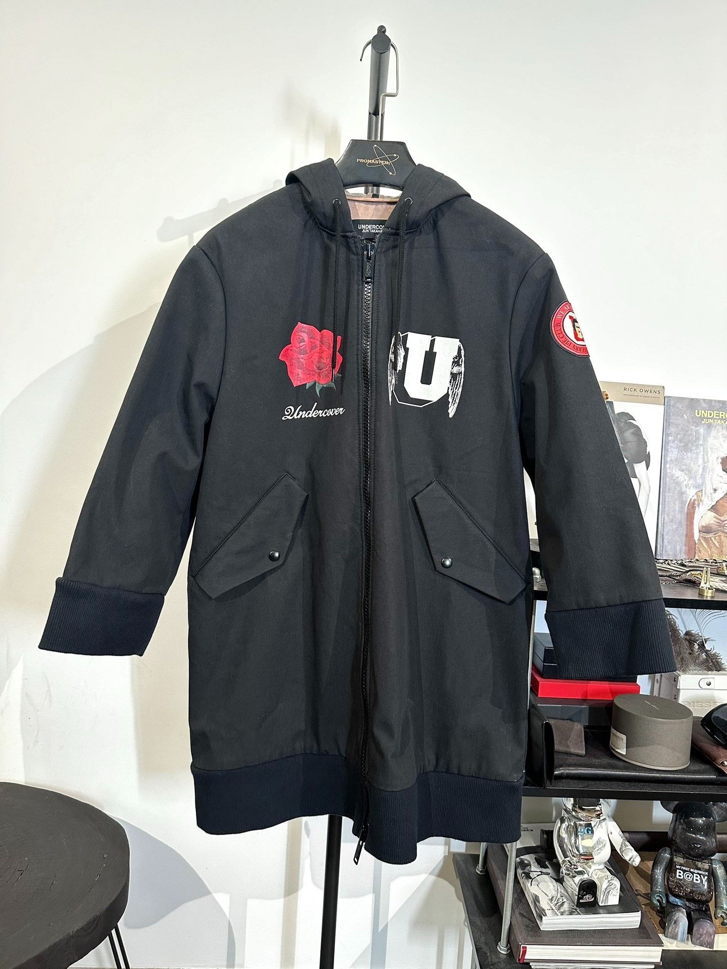 Undercover Undercover Jun Takahashi Mid-Length Patch Print Hooded Jacket Size US S / EU 44-46 / 1 - 1 Thumbnail