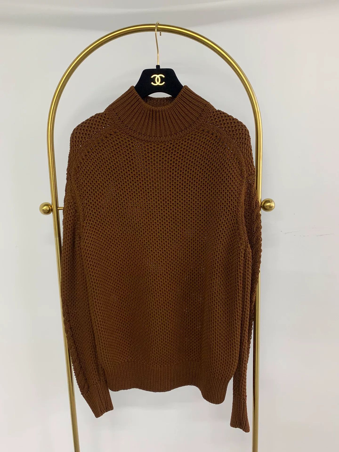 Hermes Hermes Brown Turtleneck Knit Sweater Size US XS / EU 42 / 0 - 1 Thumbnail