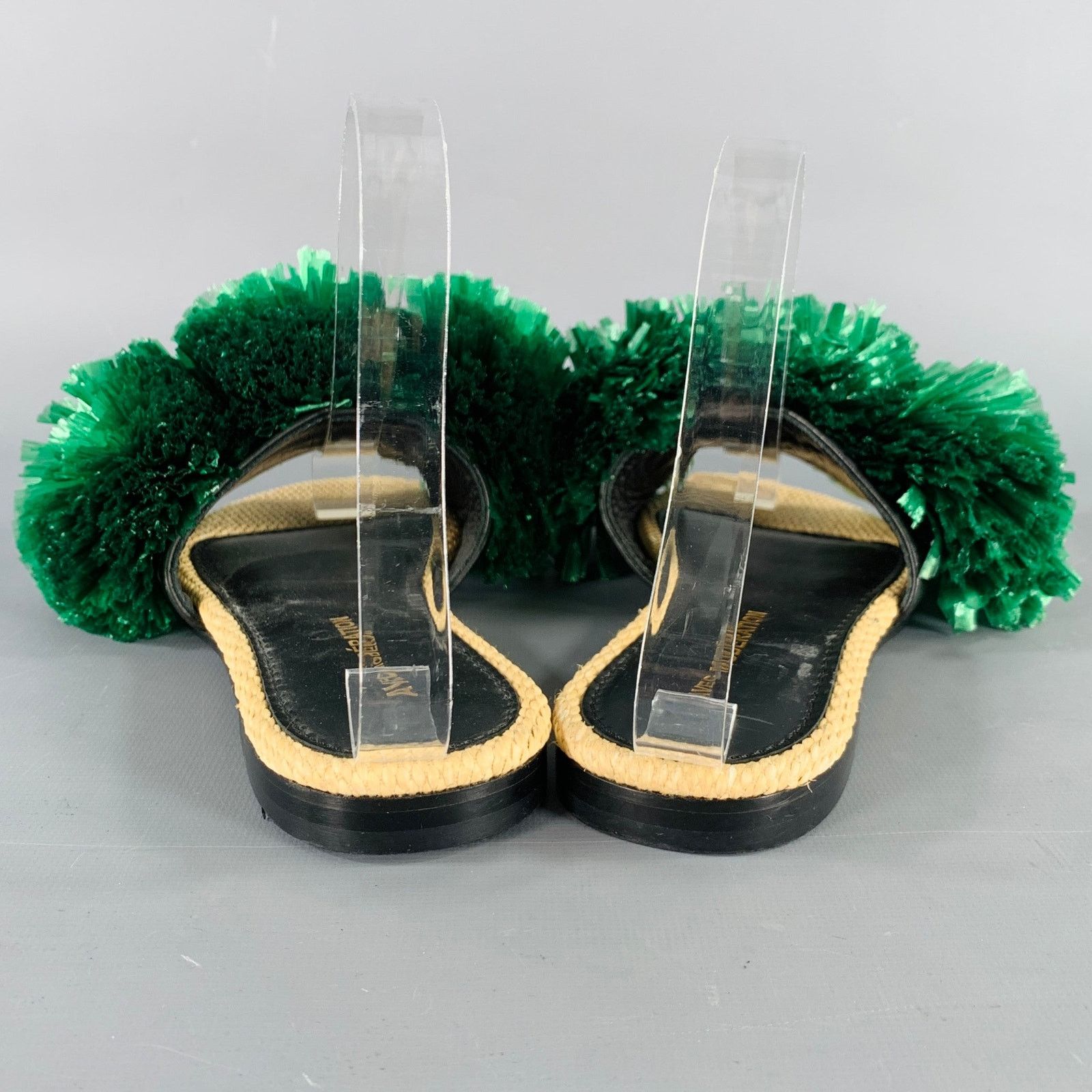 Other AVEC MODERATION "Bora Bora" Green Slip On Sandals Size US 6 / IT 36 - 3 Thumbnail
