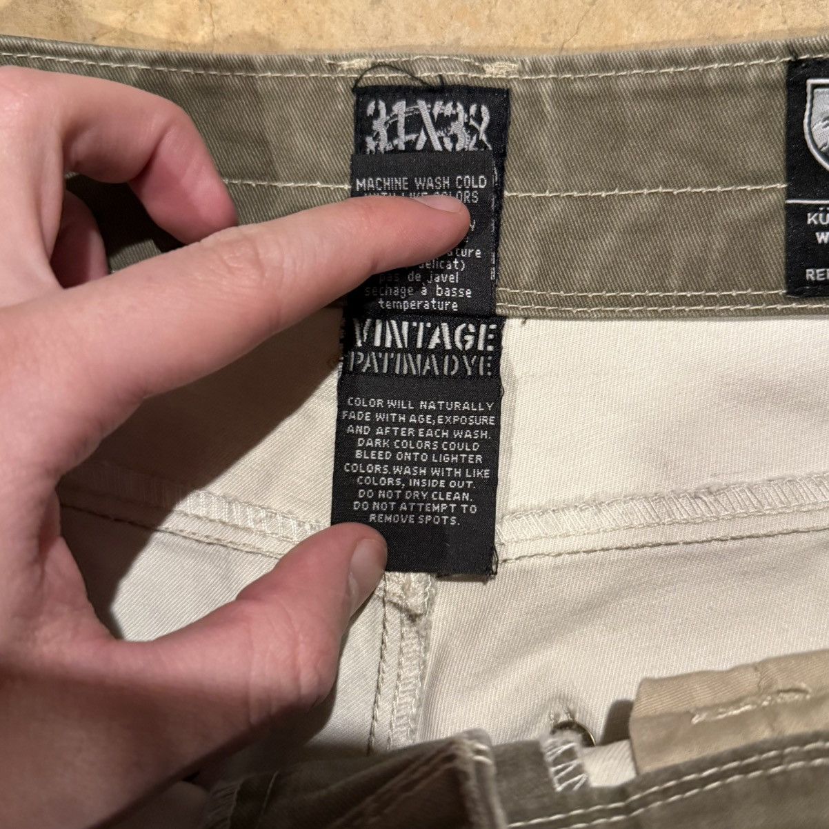 Kuhl Kuhl Vintage Patina Dye Faded Rydr Hiking Pants Gorpcore Size US 31 - 7 Thumbnail
