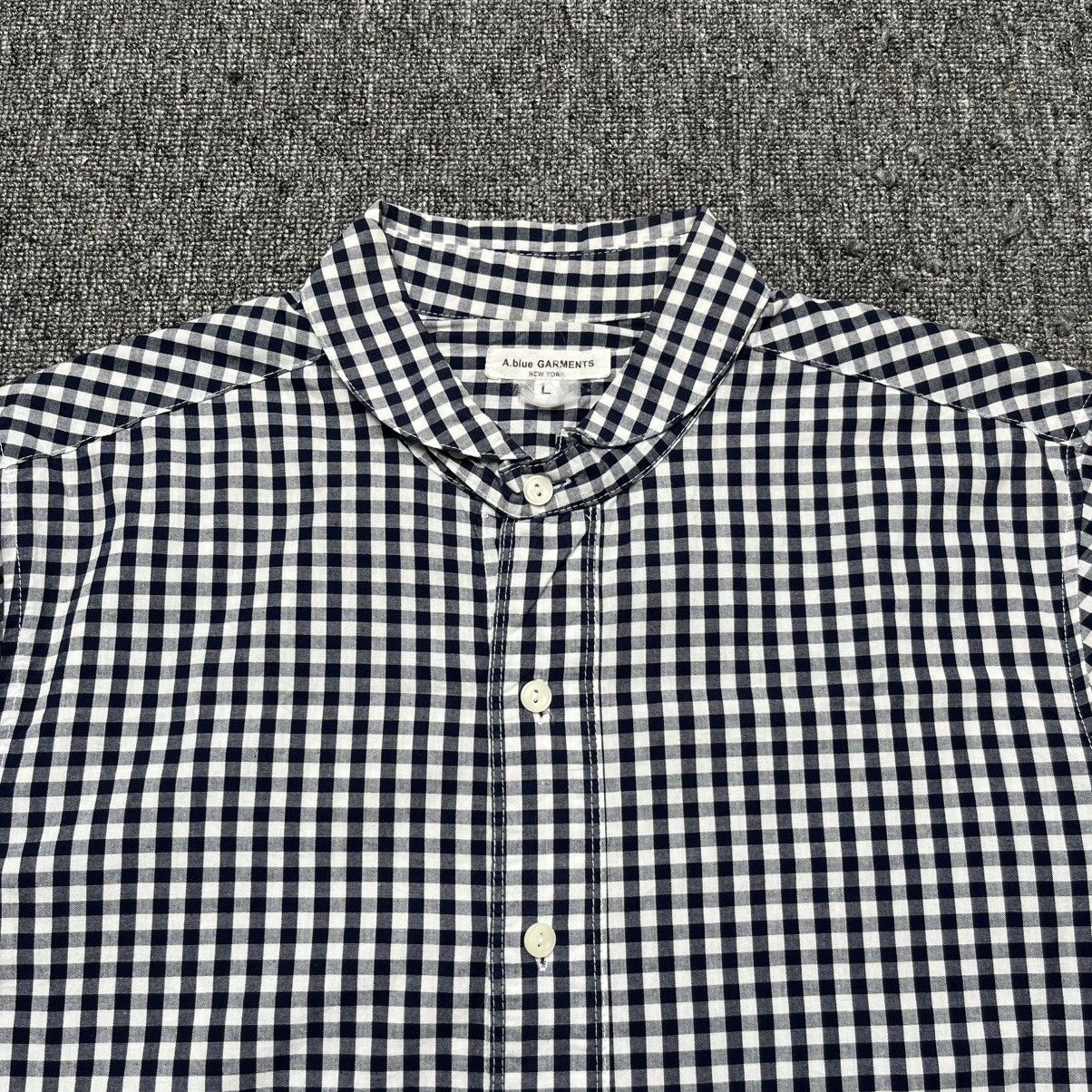 Aspesi a blue garments plaid shirt button Size US L / EU 52-54 / 3 - 1 Thumbnail
