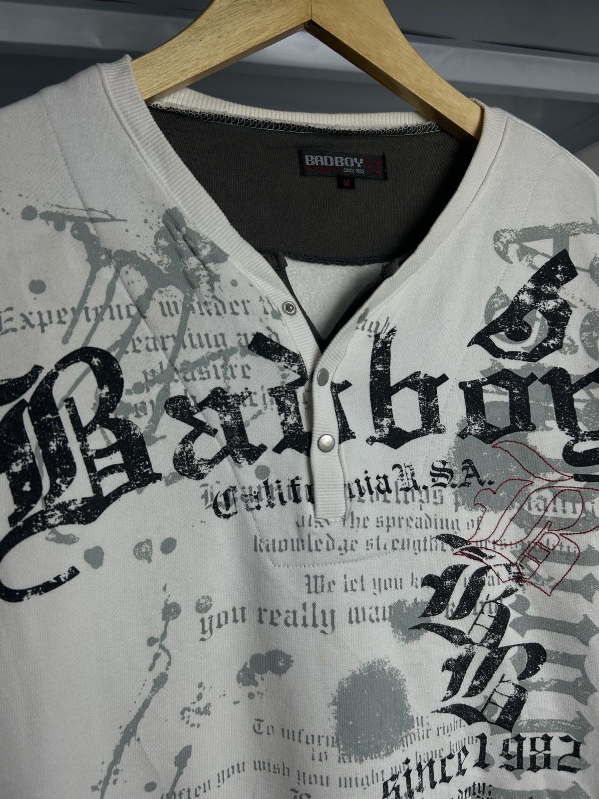 Japanese Brand BadBoy- Poem Longsleeve ifsixwasnine Lgb style Size US M / EU 48-50 / 2 - 2 Thumbnail