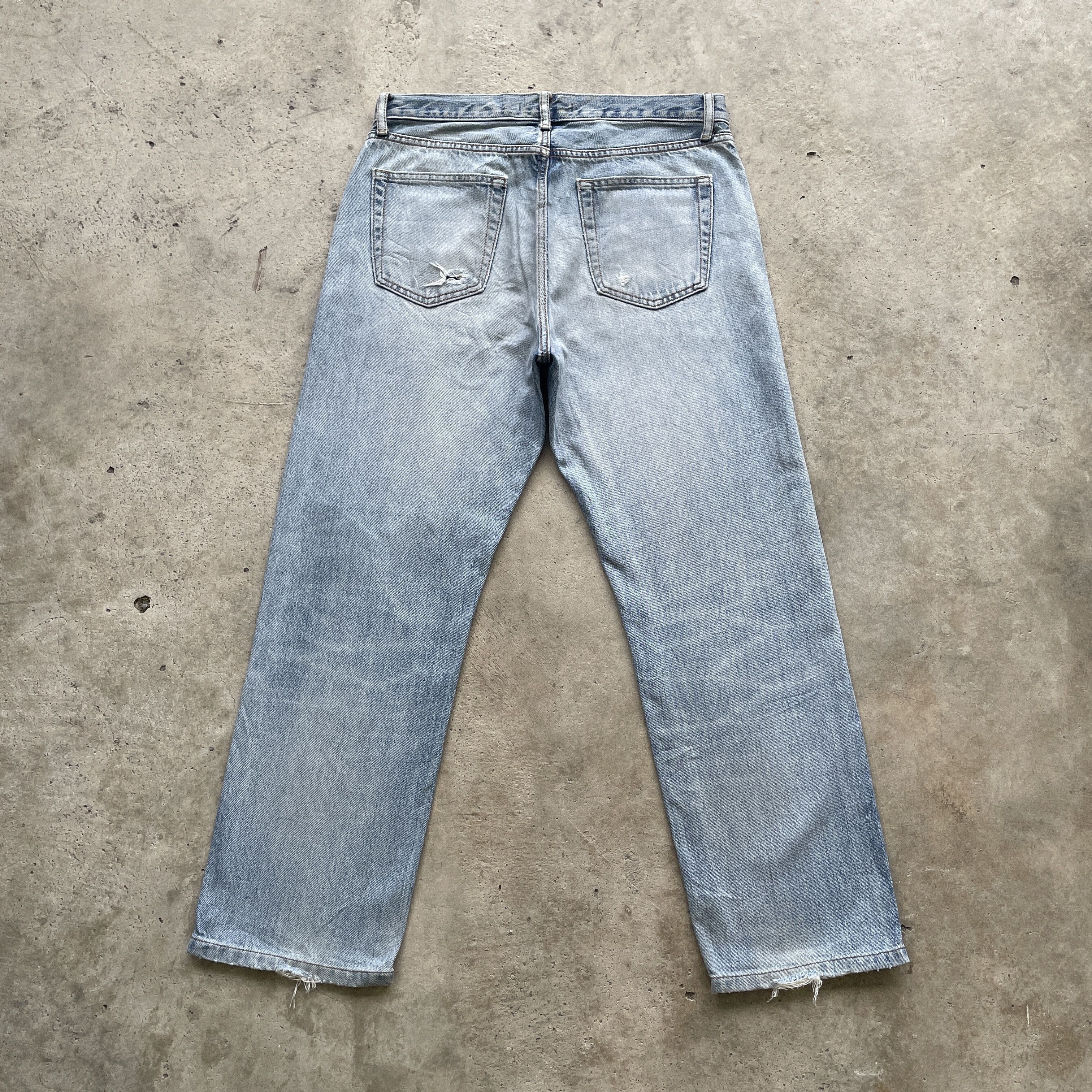 Japanese Brand VINTAGE JAPANESE DISTRESSED FADED WASH DENIM PANTS JEANS W32 Size US 32 / EU 48 - 10 Thumbnail
