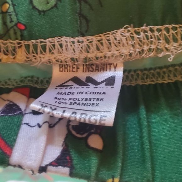 Vintage Brief Insanity Peanuts Unisex Snoopy Happy Holiday Sz. XXL Size US 38 / EU 54 - 5 Thumbnail