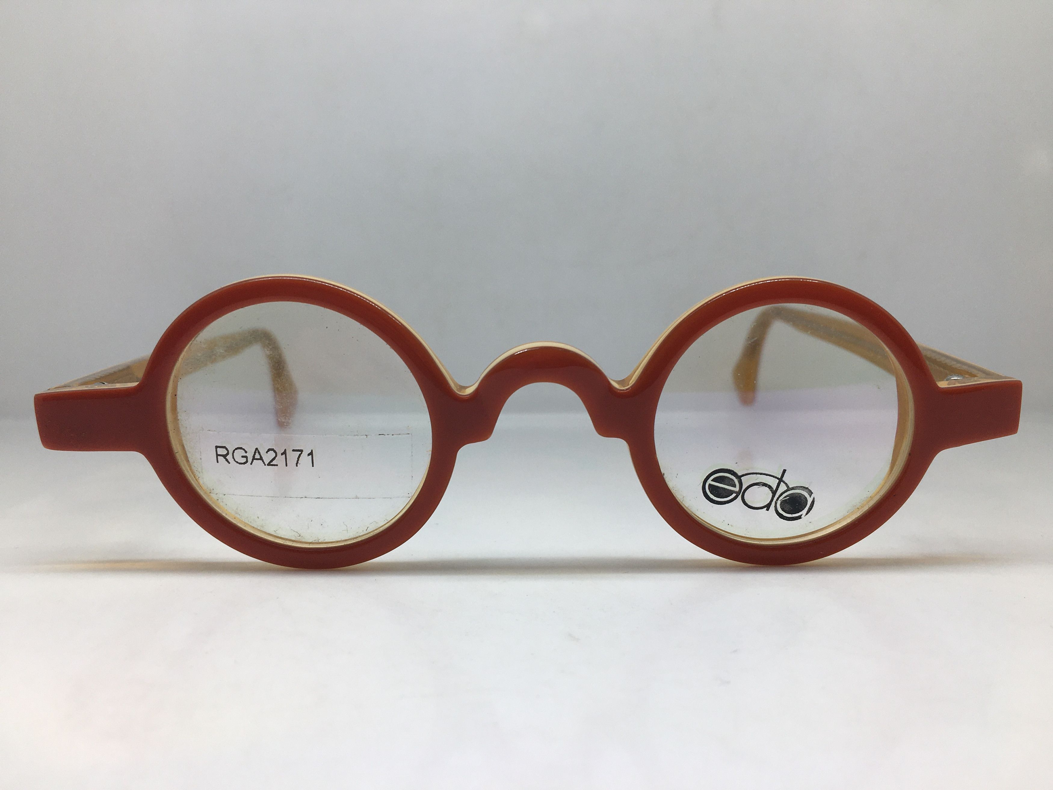 Other EYECRAFT 3012B Orange Ivy League Round Eyeglasses Frame Size ONE SIZE - 1 Thumbnail