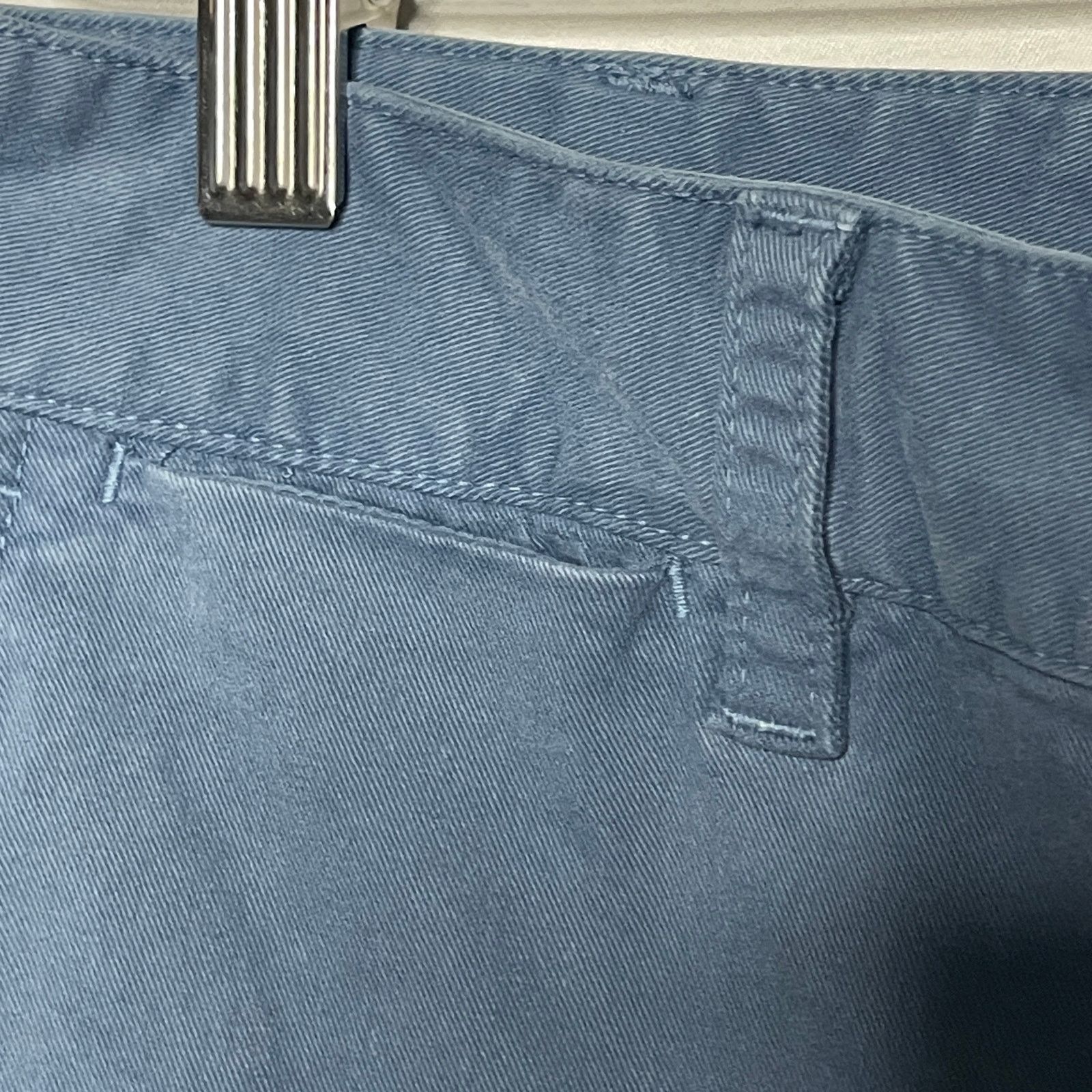 Nili Lotan NILI LOTAN Eliot cotton-blend twill straight-leg pants Blue Size 27" / US 4 / IT 40 - 7 Thumbnail