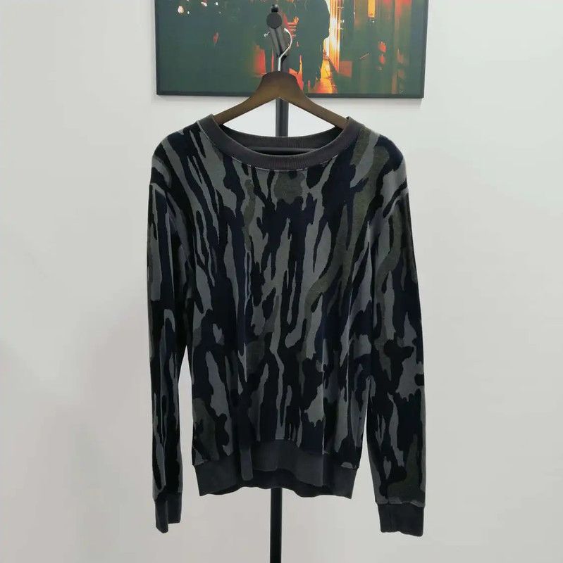 Alexander McQueen Alexander McQueen Men's Long Sleeve Sweatshirt in Grey 0089 Size US M / EU 48-50 / 2 - 1 Thumbnail