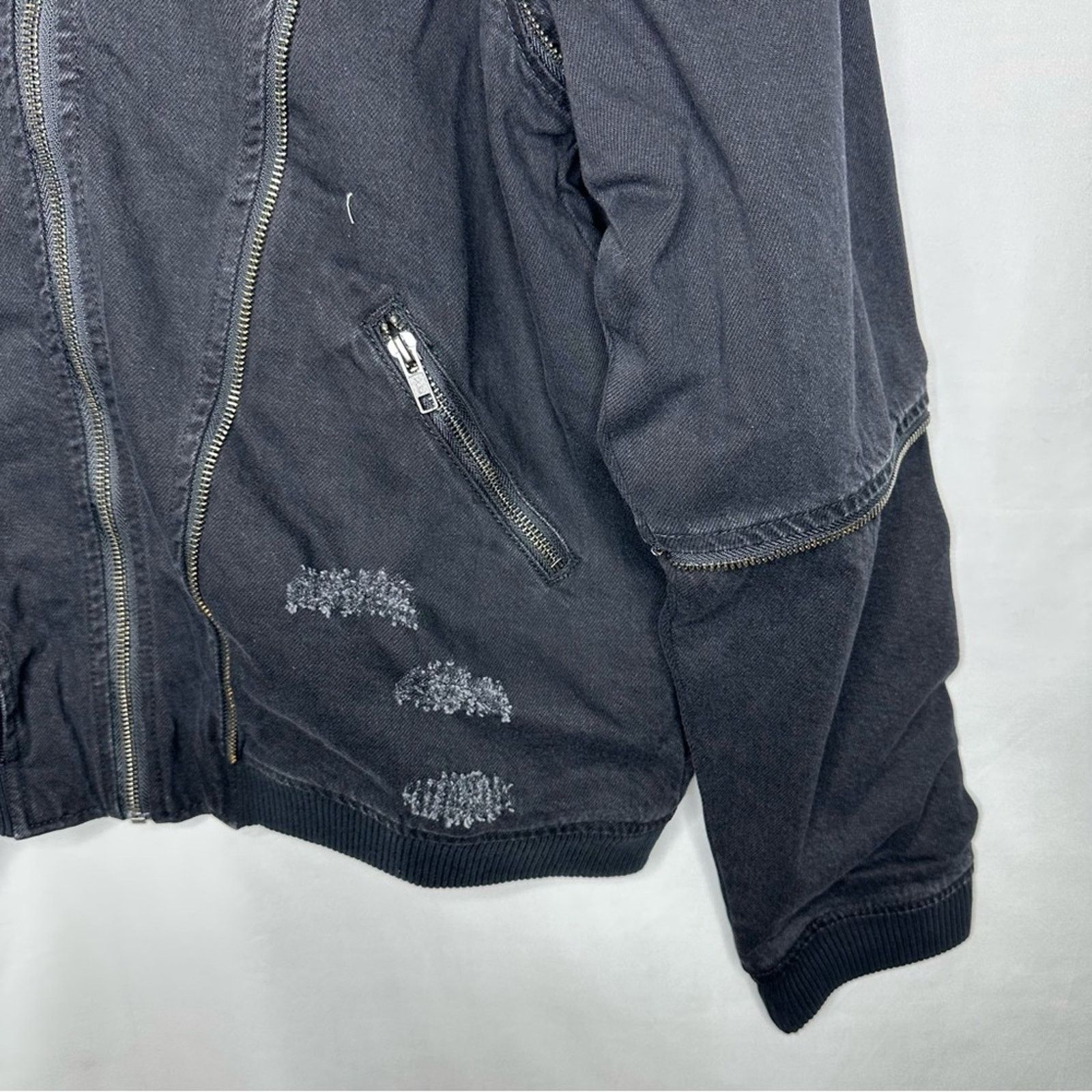 Sandrine Rose SANDRINE ROSE Black Zip Bomber NWT in Medium Size M / US 6-8 / IT 42-44 - 6 Thumbnail