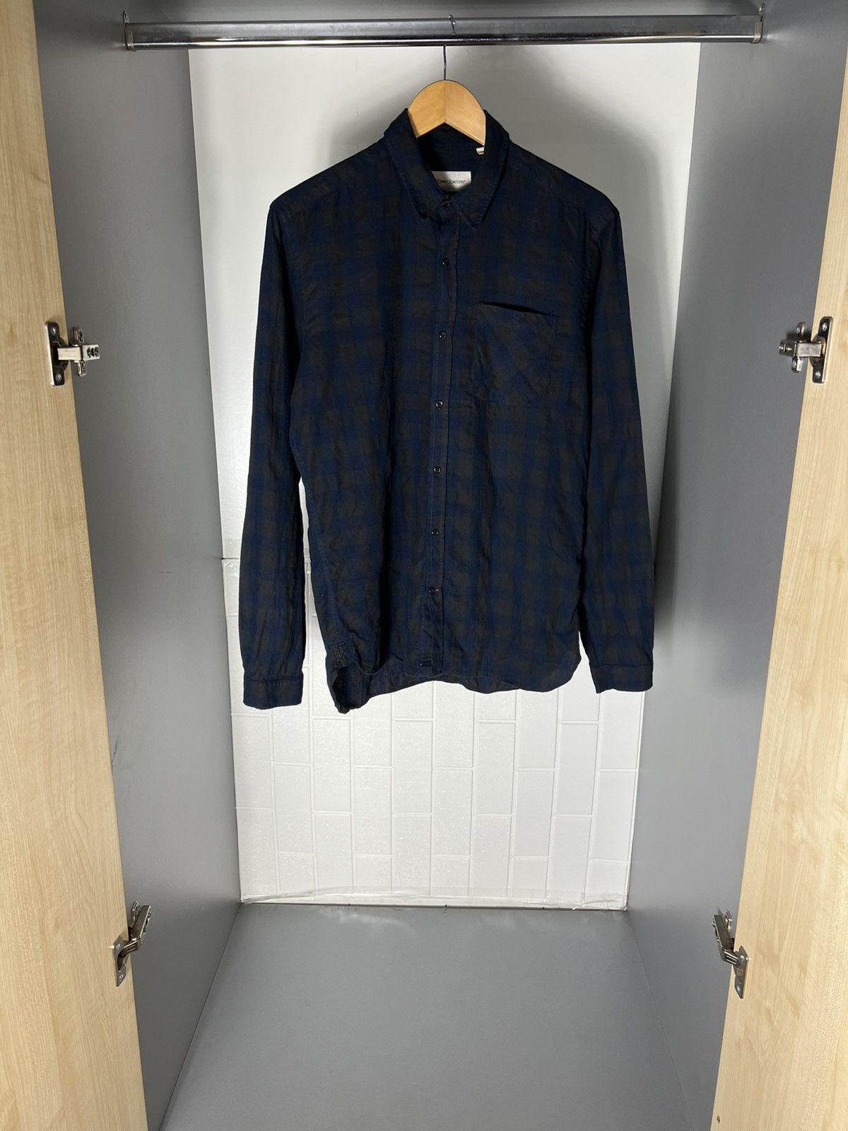 Oliver Spencer VINTAGE OLIVER SPENCER FLANNEL DESIGNER SHIRT CASUAL Y2K 90s Size US M / EU 48-50 / 2 - 5 Thumbnail