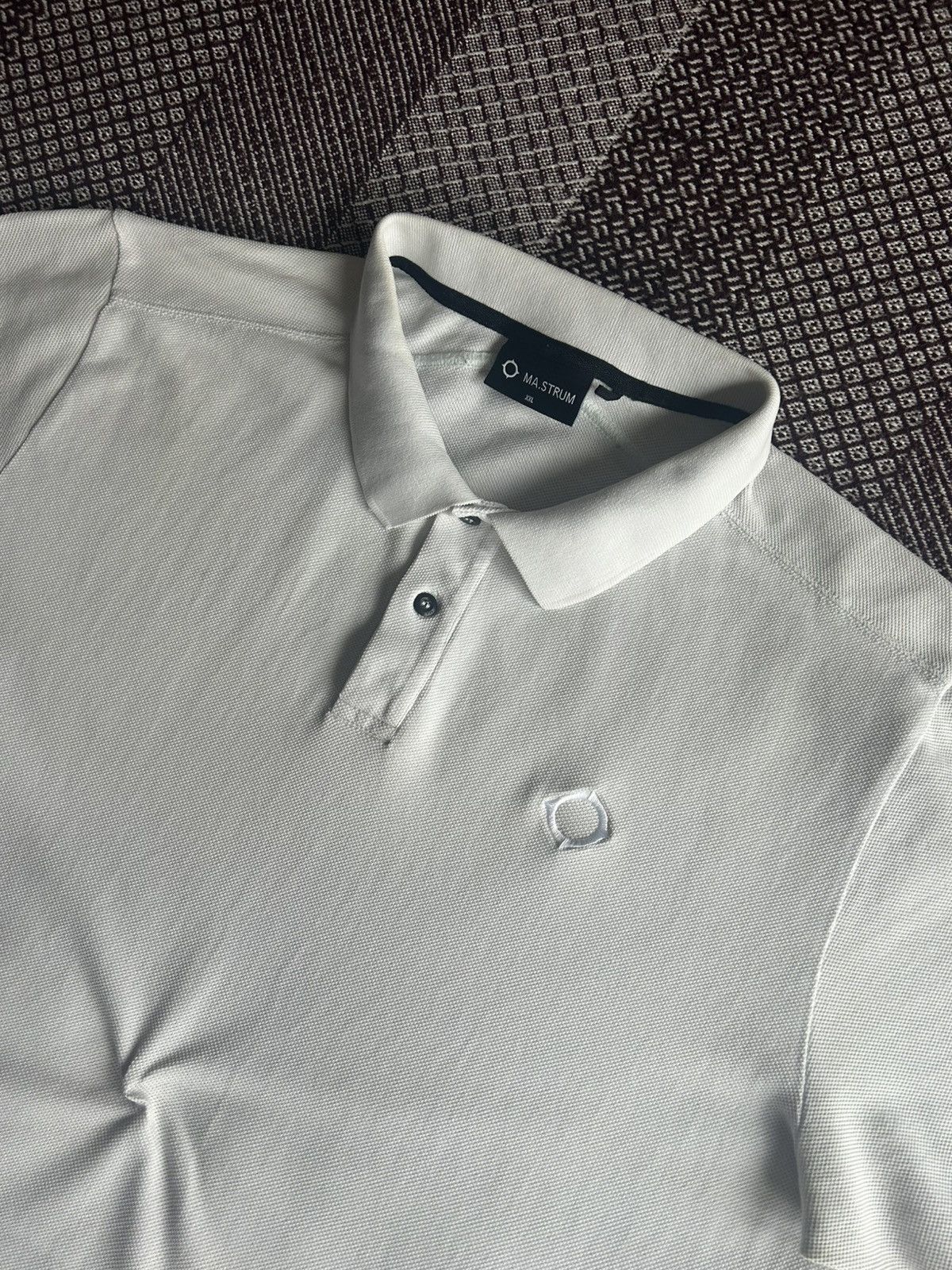 MA.STRUM × Vintage MA.STRUM White Polo Shirt Luxury Streetwear Style Size XXL Size US XXL / EU 58 / 5 - 3 Thumbnail