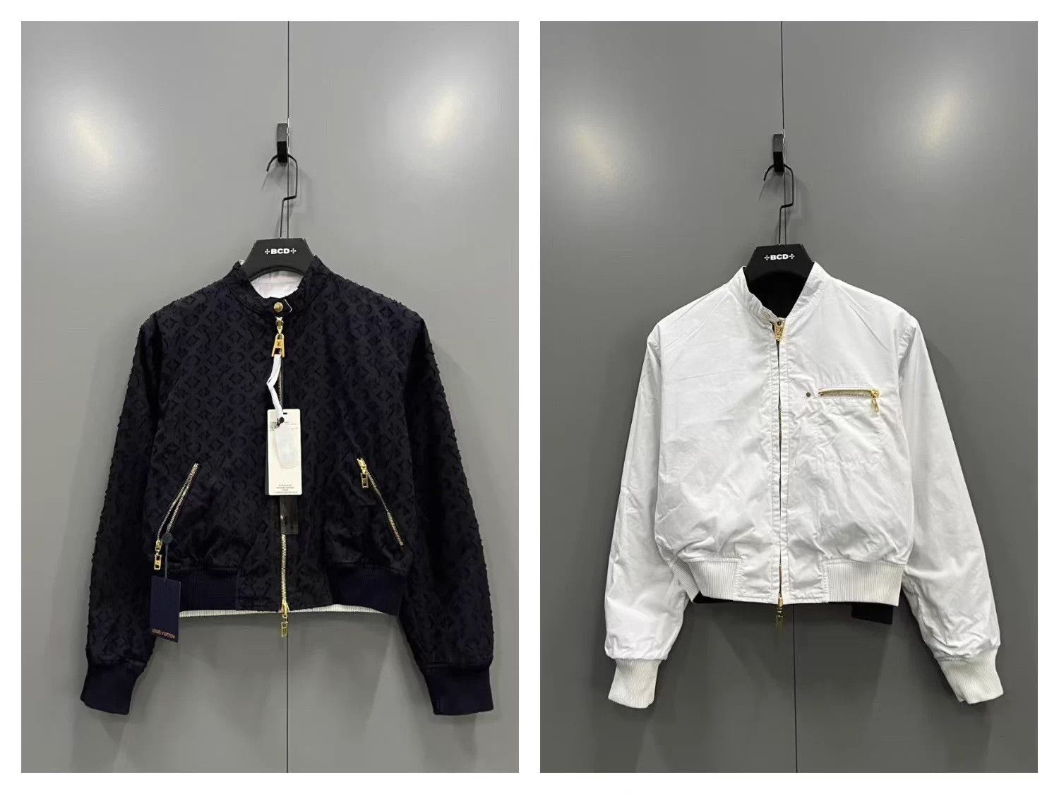 Louis Vuitton LV Black Embossed Double Sided Flight Jacket 36 Size XS / US 0-2 / IT 36-38 - 1 Thumbnail