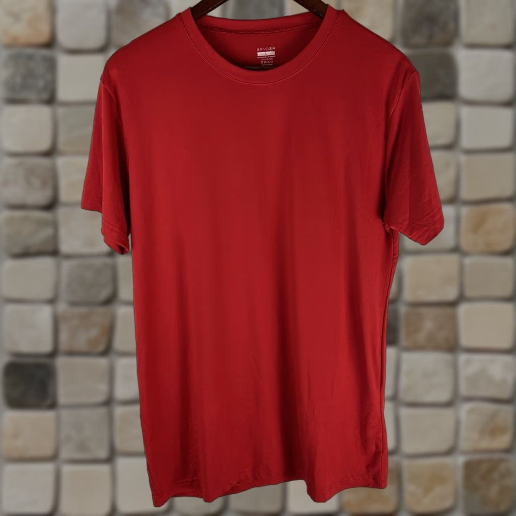 Spyder Spyder Athletic Mens Large Red T-Shirt Running Training Loungewear Athleisure Size US L / EU 52-54 / 3 - 1 Thumbnail