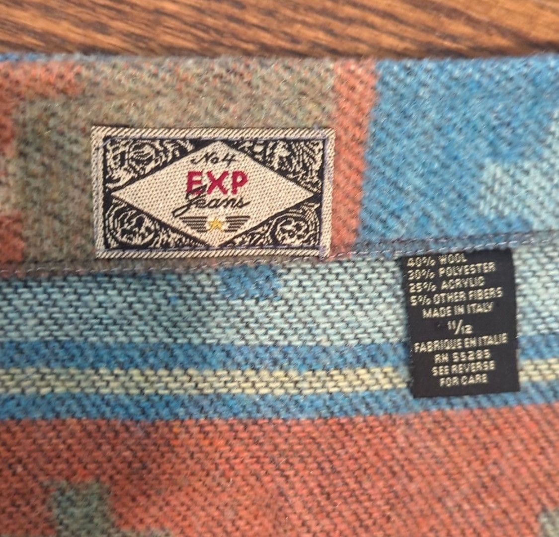 Vintage VTG Southwestern Blanket Wrap Mini Skirt Size 30" / US 8 / IT 44 - 5 Thumbnail