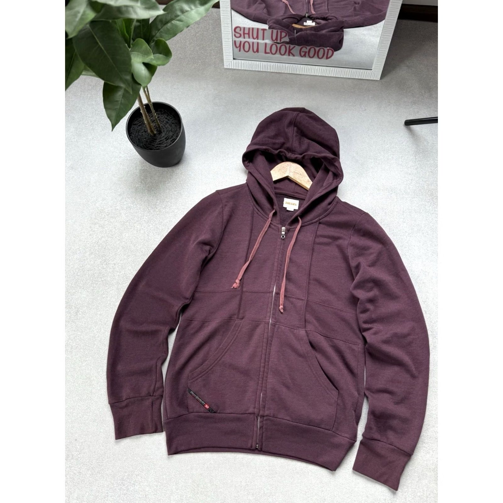 Diesel Diesel Full Zip Hoodie Men’s Vintage Y2K Graphic Print Pullover Brown S Hoodie Mens Diesel Vintage Hoodie Big Logo 90s Size US S / EU 44-46 / 1 - 4 Thumbnail