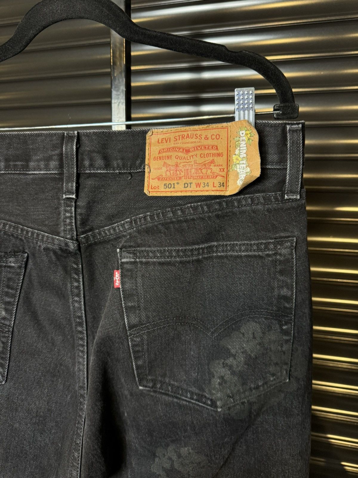 DENIM TEARS Denim Tears Black on Black Levi’s Jeans - 34x34 Size US 34 / EU 50 - 6 Thumbnail