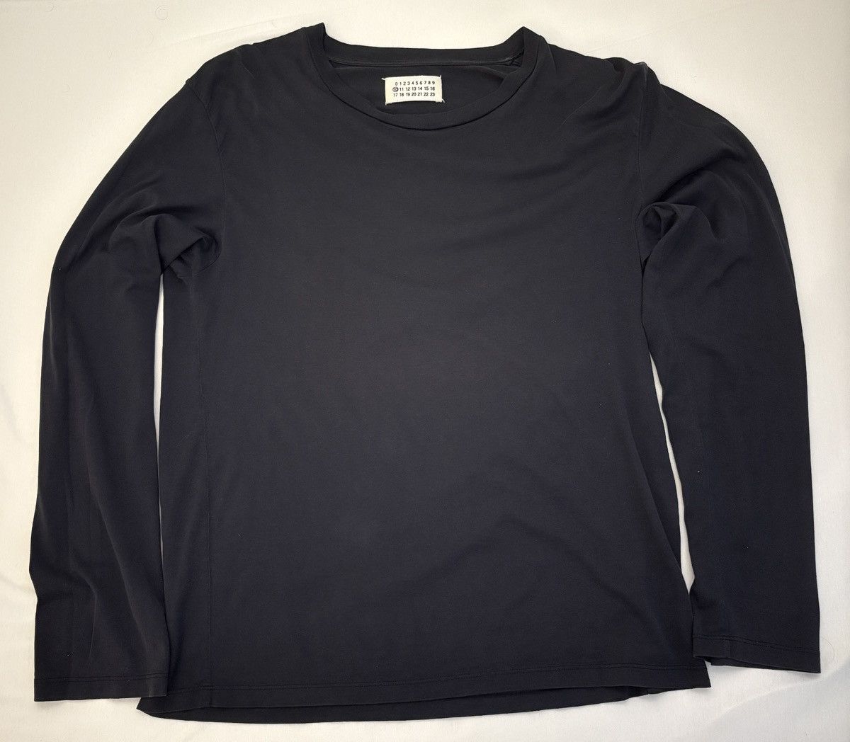 トップス Maison Margiera dark gray long sleeve T Maison Margiela Gray Printed Long Sleeve T-Shirt Maison Margiela