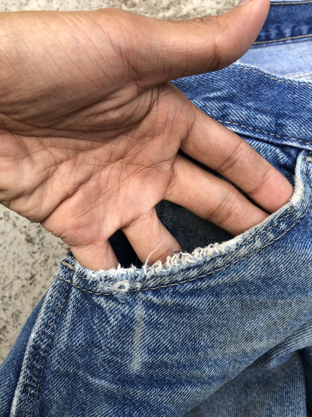 Dickies × Vintage DICKIES CARPENTER DISTRESSED DENIM Size US 30 / EU 46 - 4 Thumbnail