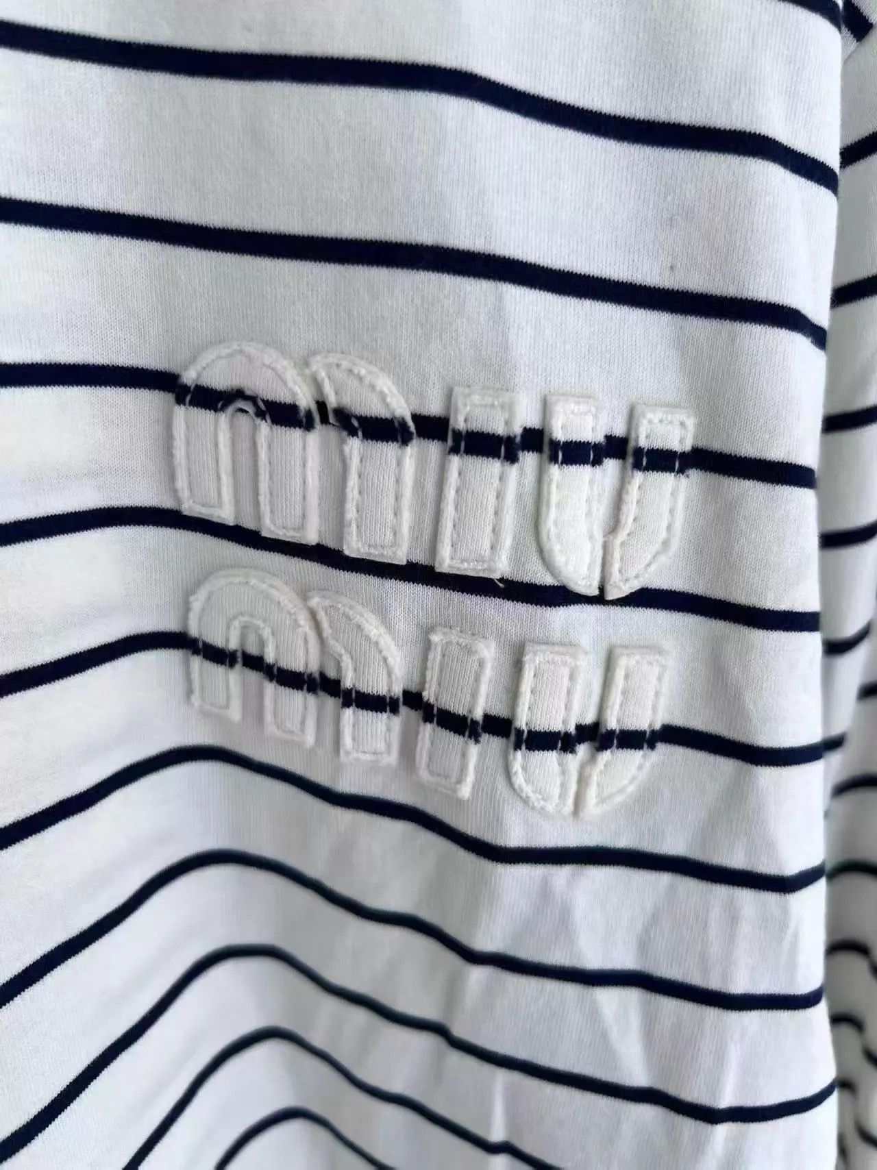 Miu Miu MIU MIU Striped Polo Long Sleeve M Size M / US 6-8 / IT 42-44 - 7 Thumbnail