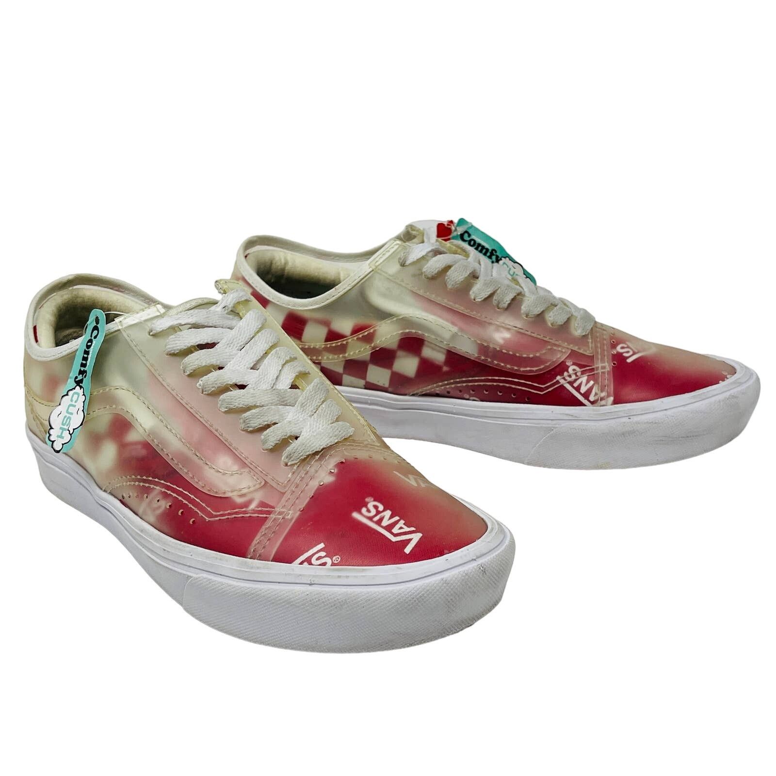 Vans VANS ComfyCush Slip-Skool Checkerboard Clear M7 W8.5 Size US 7 / EU 40 - 1 Thumbnail