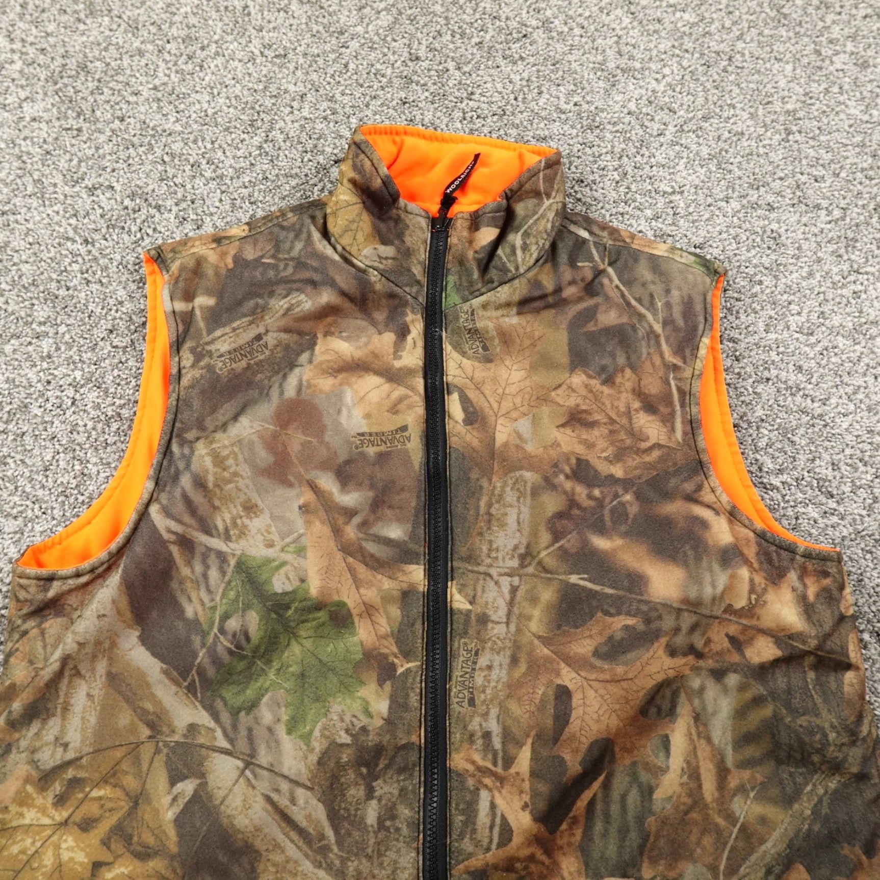 Vintage Woolrich Vest Mens M Realtree Timber Camo Reversible Blaze Hunting Zip Jacket Size US M / EU 48-50 / 2 - 2 Thumbnail