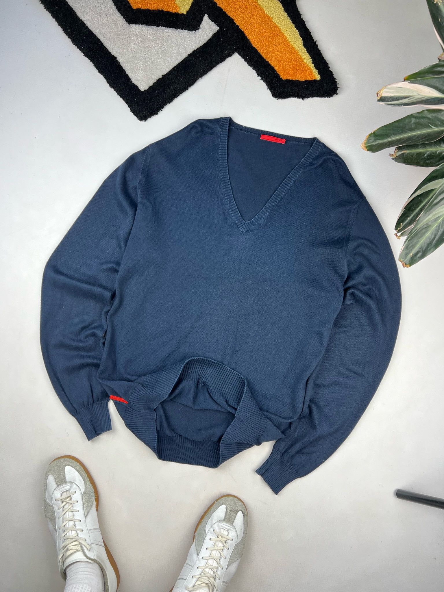 Prada Prada Milano crew wool Sweater / Jumper v neck Size US L / EU 52-54 / 3 - 1 Thumbnail