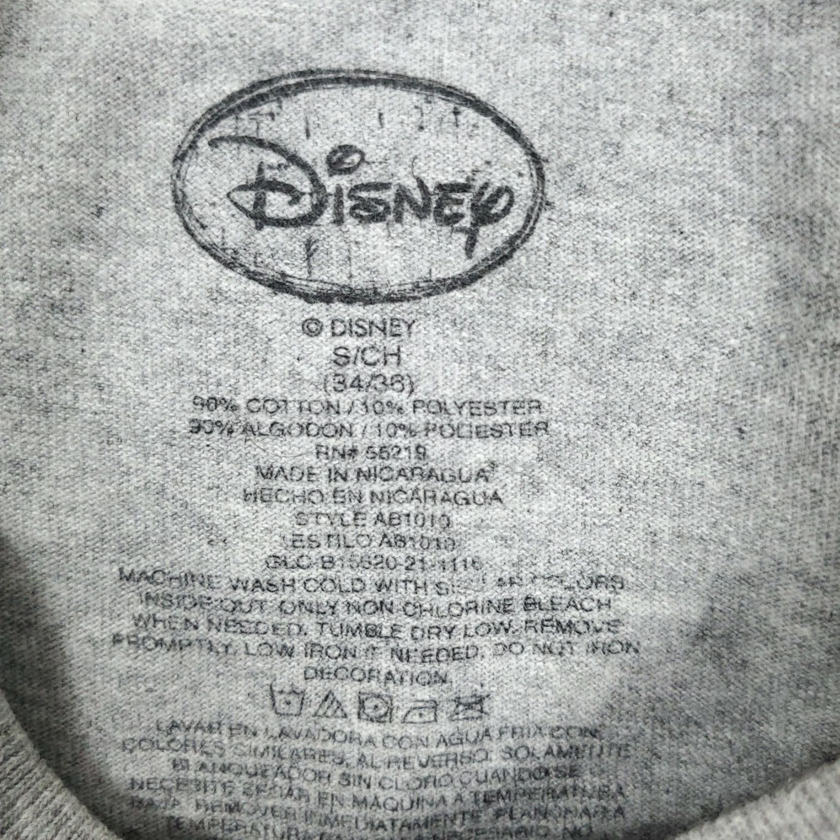 Disney Disney Mickey Goofy Gray Graphic T-Shirt Adult Small White Box Graphic Crew Neck Short Sleeve Mens Unisex - 2017 Disney Shirt 90s Inspired Size US S / EU 44-46 / 1 - 6 Thumbnail