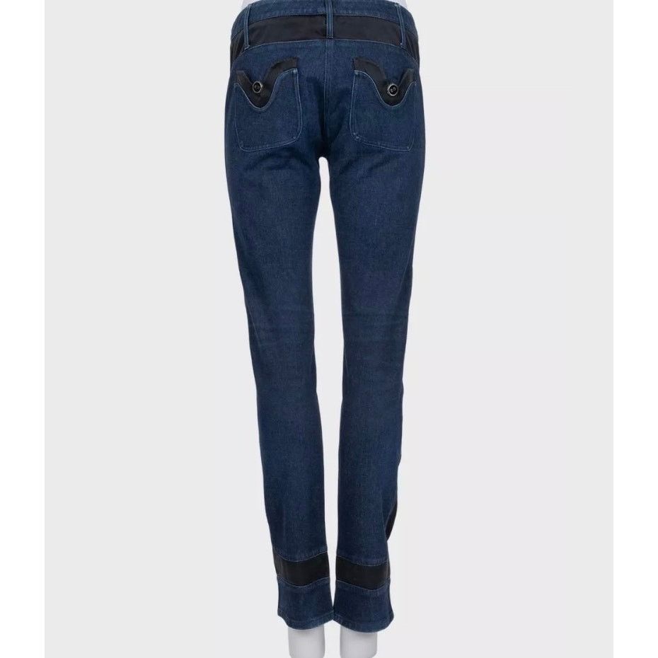 Chanel Chanel Dark Blue Accent Panels Skinny Jeans Sz.38 Size 27" / US 4 / IT 40 - 3 Thumbnail