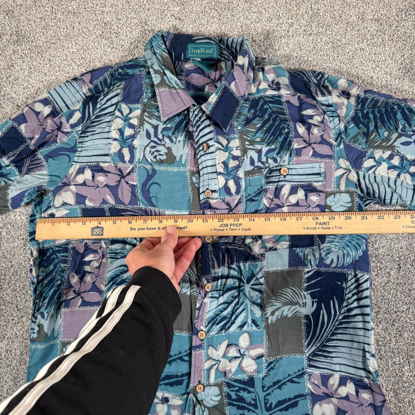 Other TropiCool Hawaiian Shirt Mens Medium Patchwork Boho Floral Size US M / EU 48-50 / 2 - 7 Thumbnail