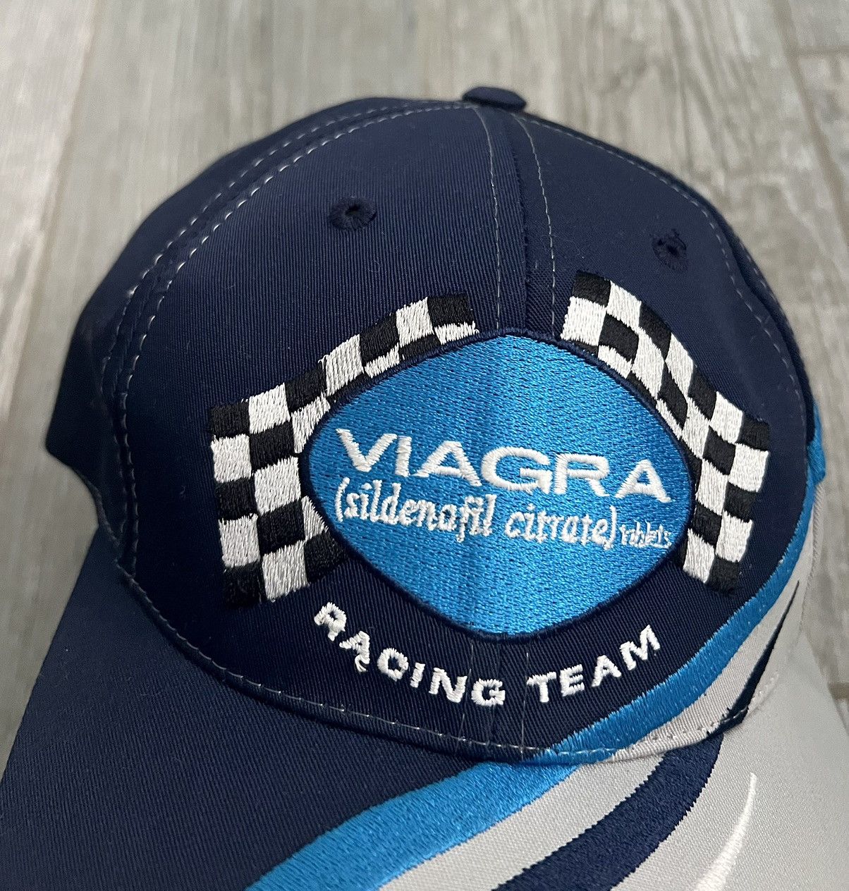 NASCAR × Vintage 1990s Viagra Racing Embroidered Rare Vintage Nascar Team Hat Size ONE SIZE - 5 Thumbnail