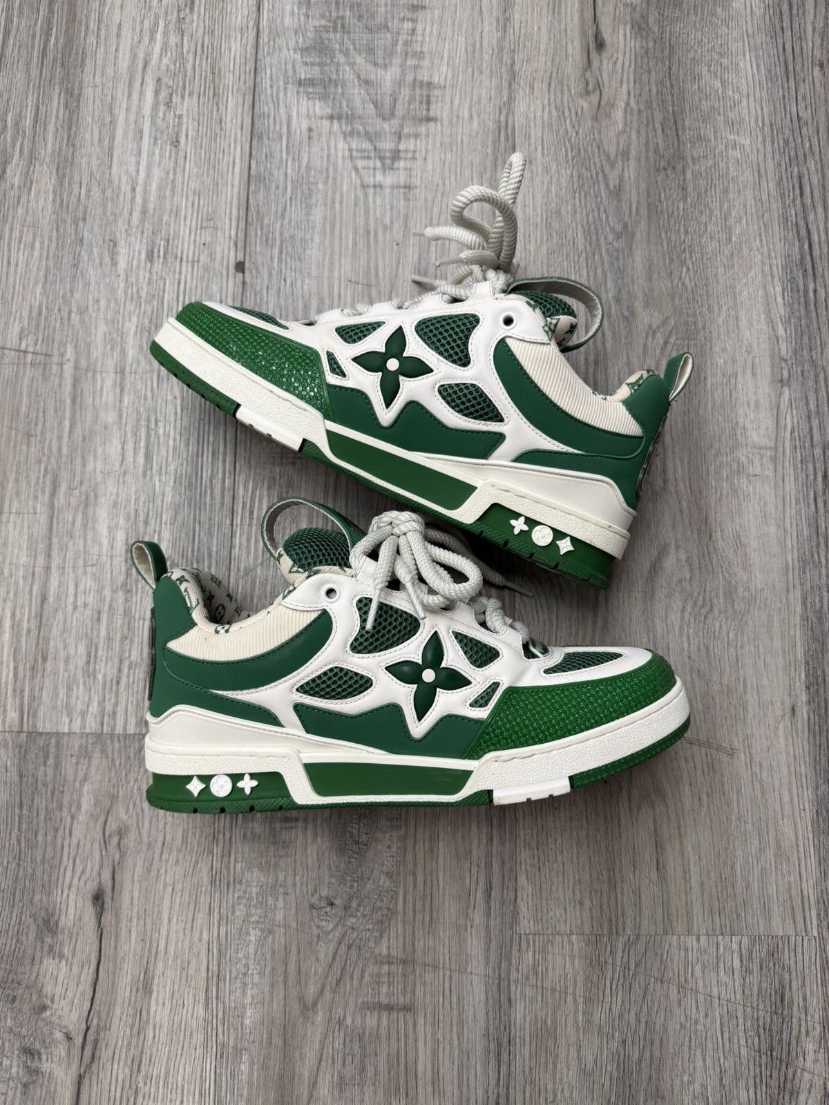 Louis Vuitton Louis Vuitton - LV Skate Sneakers (Green/White) Size US 10.5 / EU 43-44 - 2 Thumbnail
