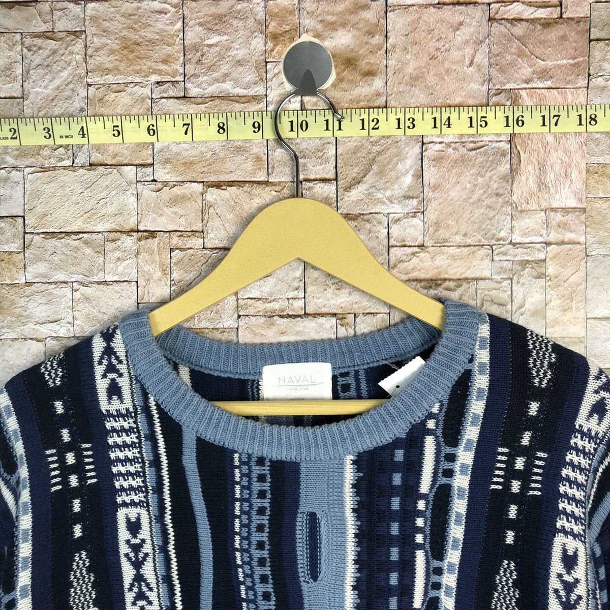 Vintage D Naval Tokyo japan Blue like coogi Knitwear #A375 Size US M / EU 48-50 / 2 - 4 Thumbnail