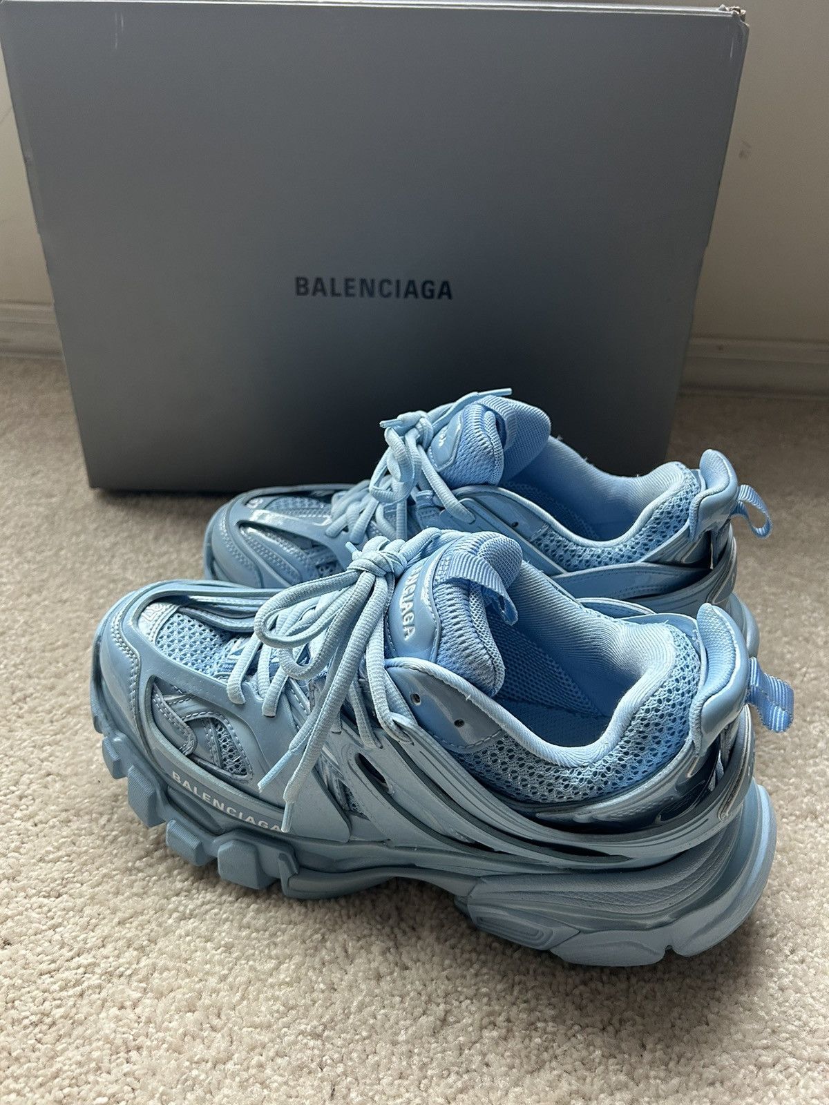 Balenciaga Balenciaga LTE Blue Track Sneaker Size US 6 / IT 36 - 7 Thumbnail