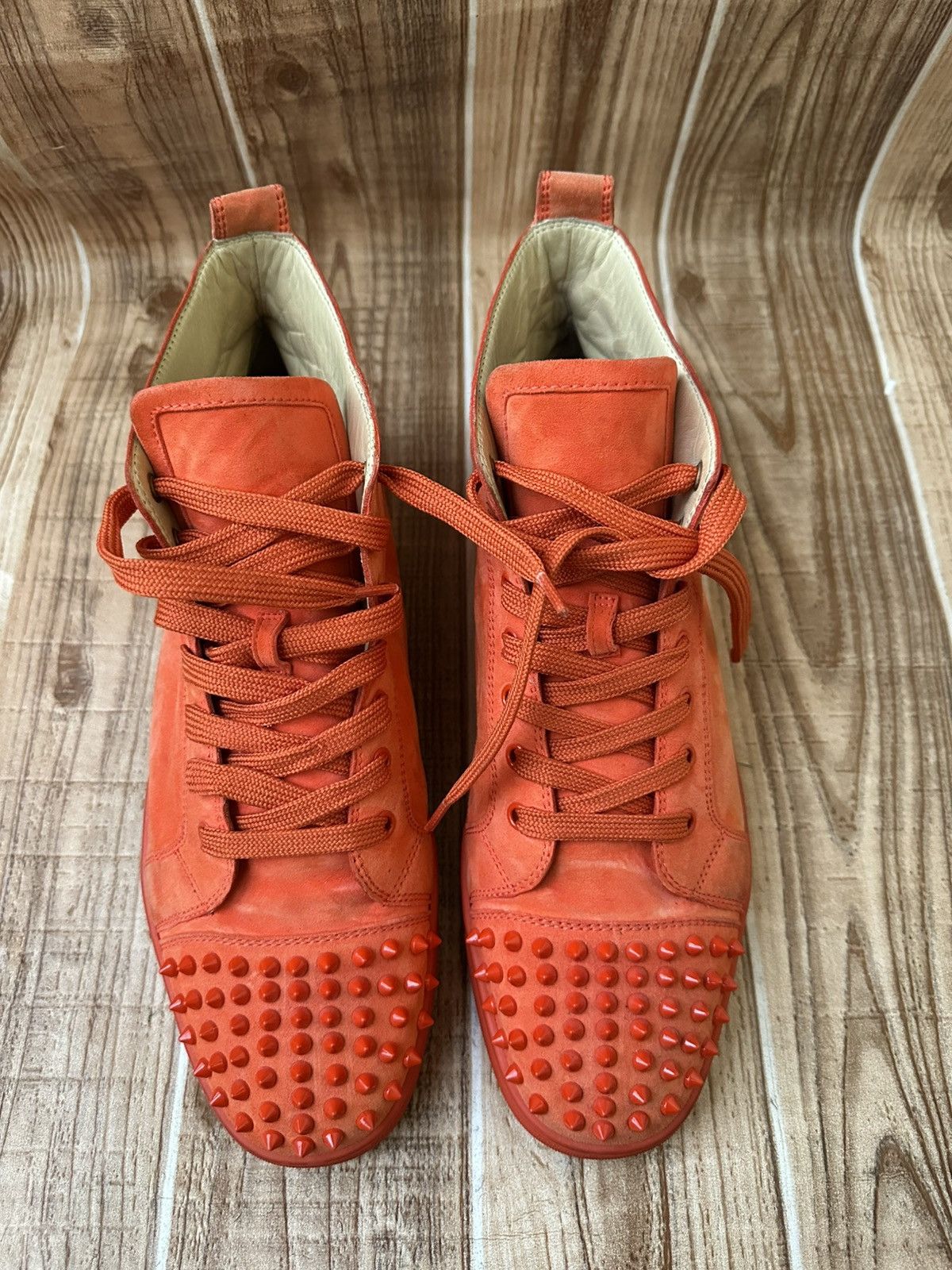 Christian Louboutin Christian Louboutin Louis Spikes Red Bottoms Sneakers Size US 11 / EU 44 - 2 Thumbnail