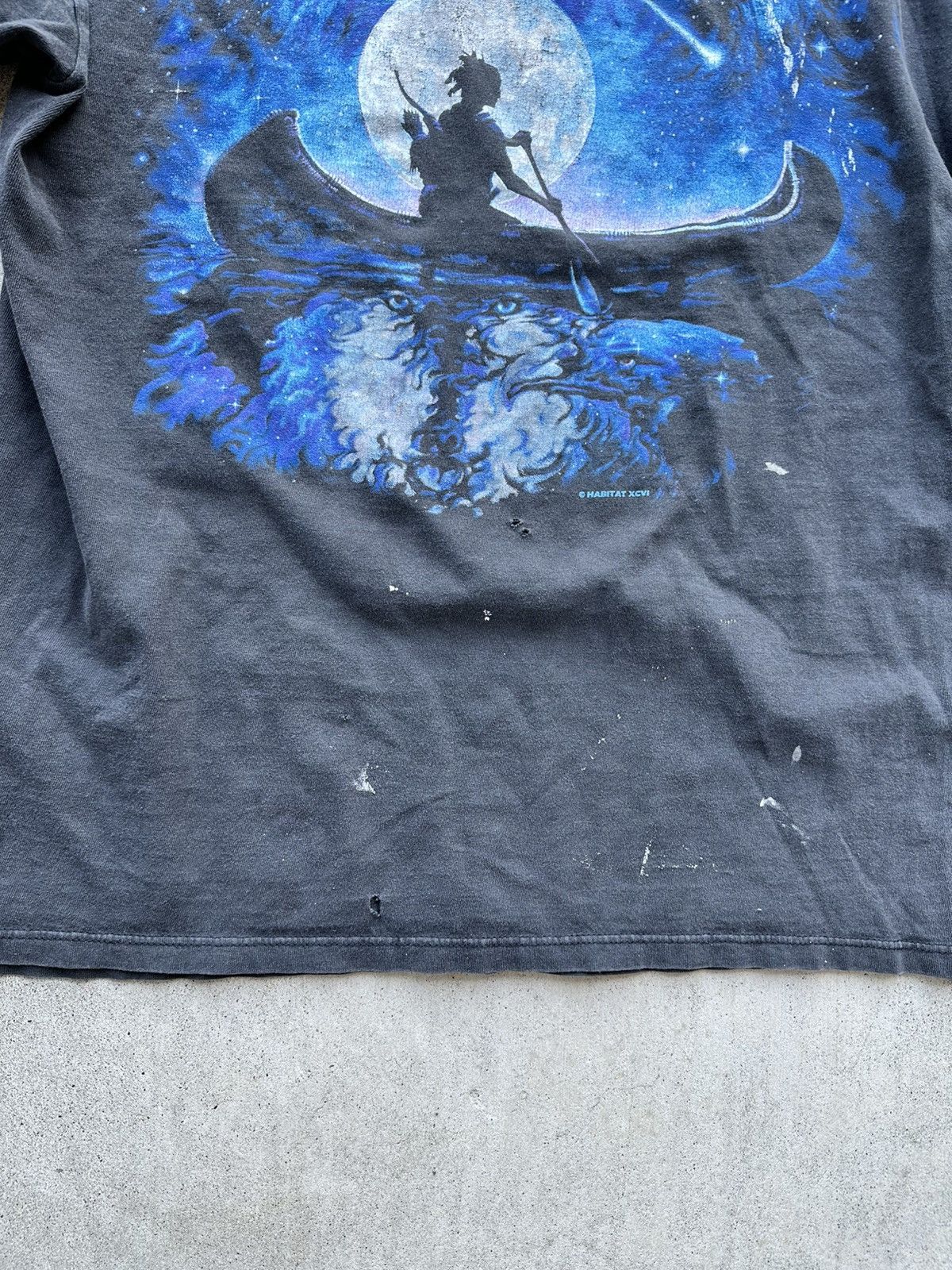 Habitat × Vintage Vintage Animal Tee Shirt Habitat Indian Native Eagle USA Size US XL / EU 56 / 4 - 2 Thumbnail
