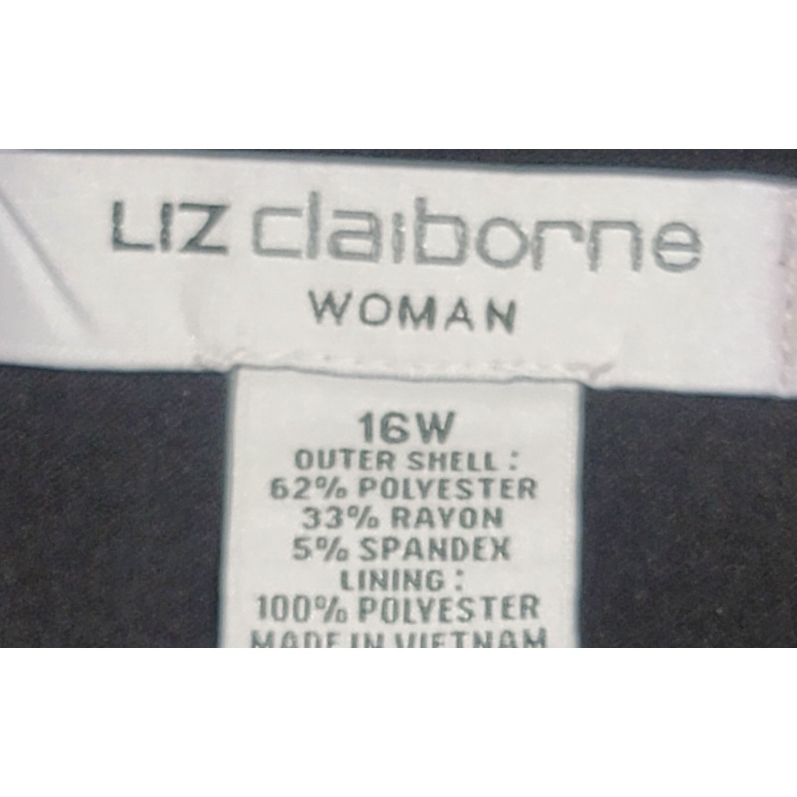 Other Liz Claiborne Black Flat Front Midi Skirt 16W Plus Lined Size 38" / US 16 / IT 52 - 4 Thumbnail