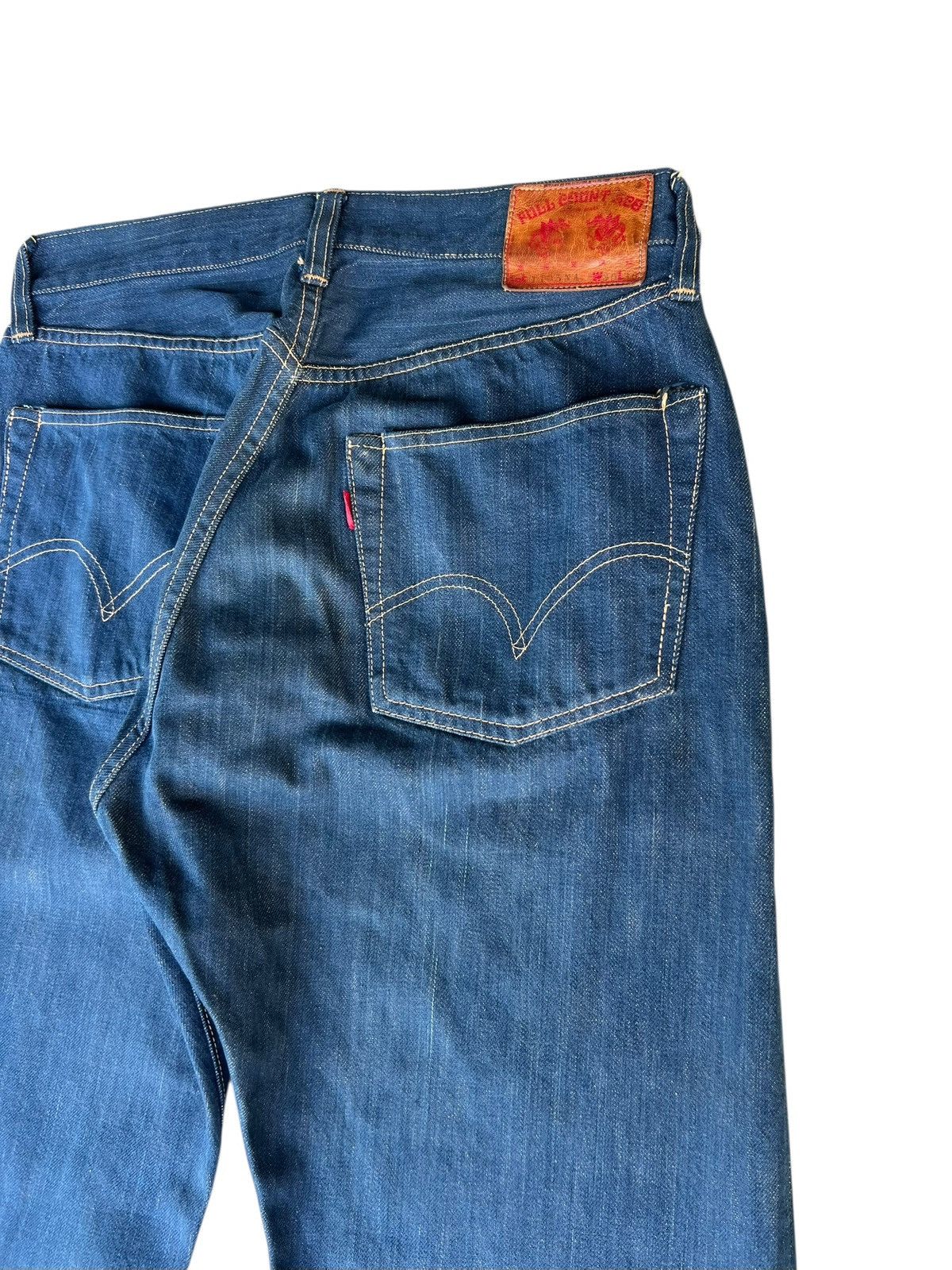 Full Count & Co. × Japanese Brand Vintage 90s Full Count Japan Redline Selvedge Denim Jeans Size US 30 / EU 46 - 20 Thumbnail