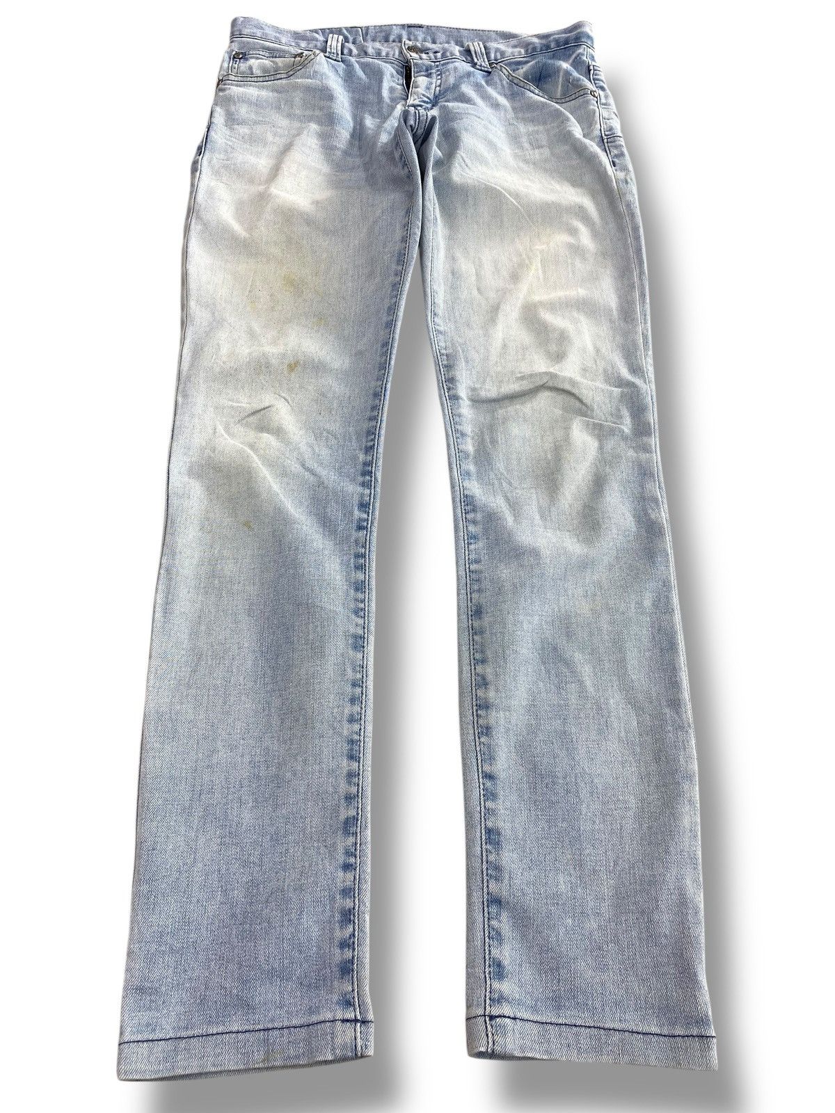 Tornado Mart Tornado Mart Faded Wash Style Straight Leg Jeans Size US 29 - 1 Thumbnail