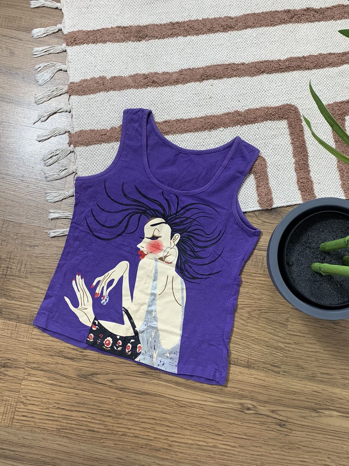 Vintage VINTAGE JAPANESE STYLE GIRL AVANT GARDE TANK TOP Size S / US 4 / IT 40 - 1 Thumbnail