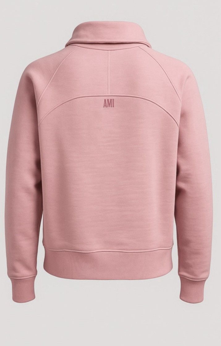 AMI Ami Paris Pink De Coeur Zip Sweatshirt XXS NWT Size XXS / US 00 / IT 34 - 3 Thumbnail